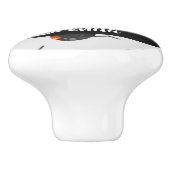 Black widow spider pattern keramikknauf (Seitenansicht)