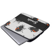 Black widow spider pattern laptopschutzhülle (Vorne Knopf)