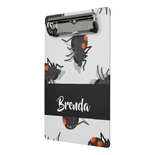 Black widow spider pattern mini klemmbrett (Gewinkelt2)