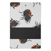 Black widow spider pattern mini klemmbrett (Rückseite)