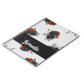 Black widow spider pattern notizblock (Linke Seite)