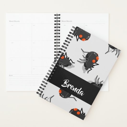 Black widow spider pattern planer (Anzeige)