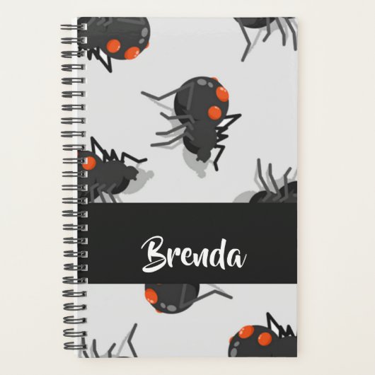 Black widow spider pattern planer (Vorderseite)