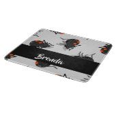 Black widow spider pattern schneidebrett (Ecke)