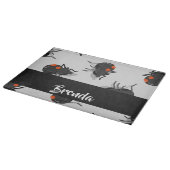 Black widow spider pattern schneidebrett (Ecke)