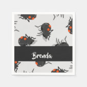 Black widow spider pattern serviette (Vorderseite)