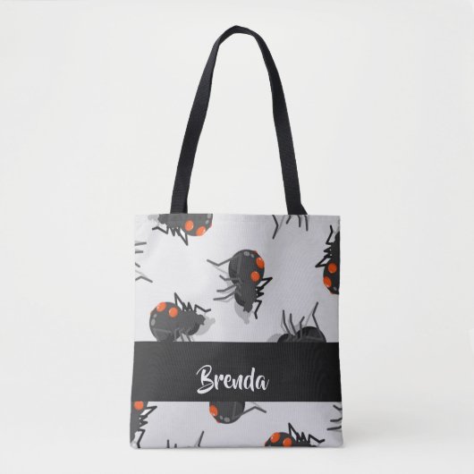 Black widow spider pattern tasche (Vorderseite)