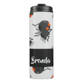 Black widow spider pattern thermosbecher (Vorderseite)