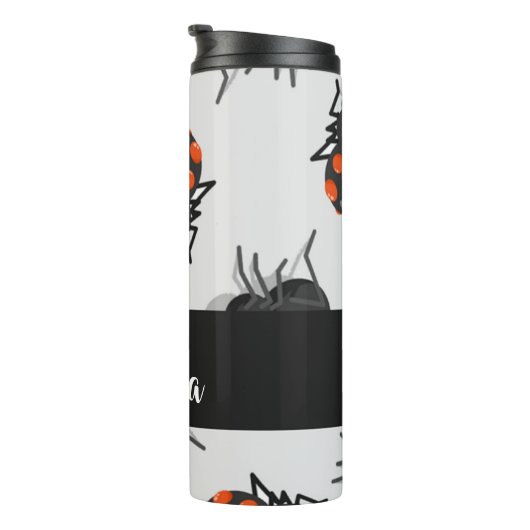 Black widow spider pattern thermosbecher (Nach rechts gedreht)