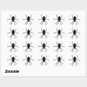 Black WIdow Spider Runder Aufkleber (Blatt)