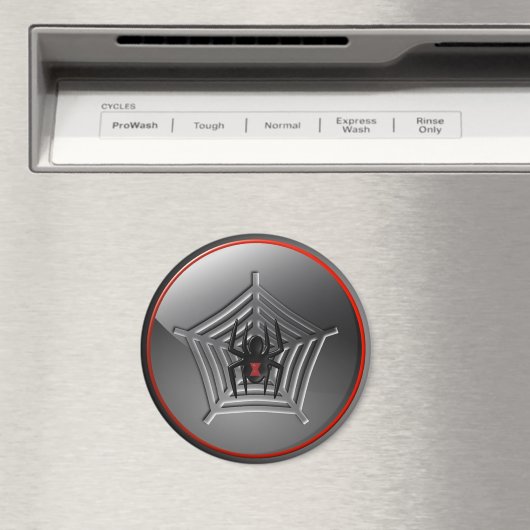 Black Widow Spider Web Halloween-Kühlschrankmagnet Magnet (In Situ (Geschirrspüler))