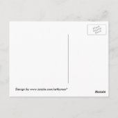 Black Widow Spider Web Postcard Postkarte (Rückseite)