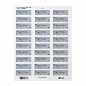 Black Widow Spider Web Retun Address Labels (Vorne)