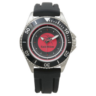Black Widow Waterproof Sports Wrist Watch Armbanduhr