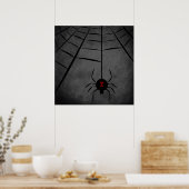 Black Widow Web Poster (Küche)