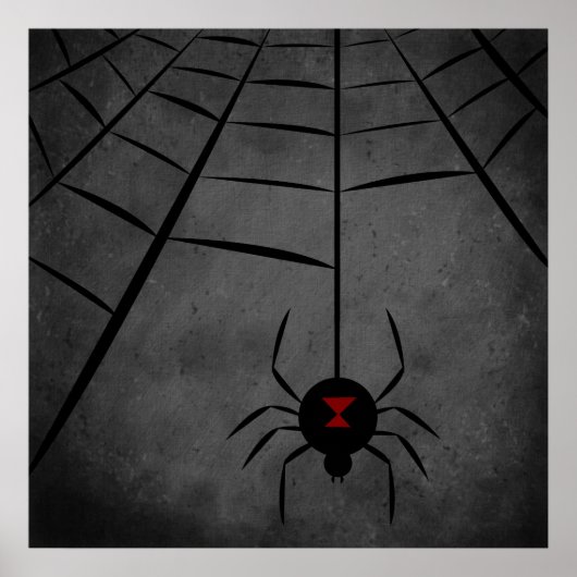 Black Widow Web Poster (Vorne)