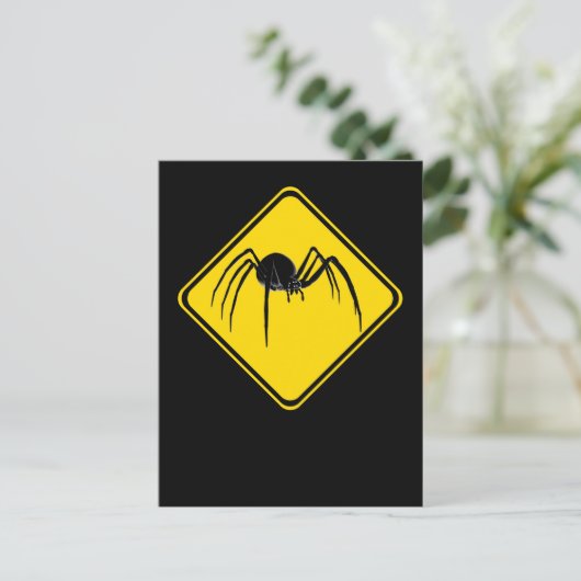 Black Widow Xing! Postkarte (Stehend Vorderseite)