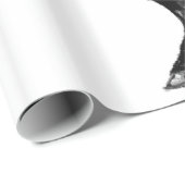 Black Wild Horing Paper mit benutzerdefiniertem Te Geschenkpapier (Rolleneckpunkt)