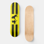 Black Wild Horses Skateboard - Custom Colors (Vorderseite)