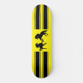 Black Wild Horses Skateboard - Custom Colors (Vorderseite)