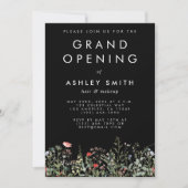 Black Wildblume Meadow Grand Opening Einladung (Vorderseite)