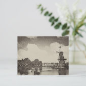 Black Windmill , Haarlem, Niederlande Postkarte (Stehend Vorderseite)