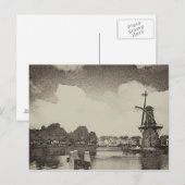 Black Windmill , Haarlem, Niederlande Postkarte (Vorne/Hinten)