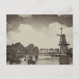 Black Windmill , Haarlem, Niederlande Postkarte