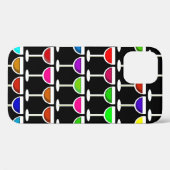 Black Wine Glases Case-Mate iPhone Hülle (Rückseite (Horizontal))