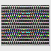 Black Wine Glases Geschenkpapier (Flach)