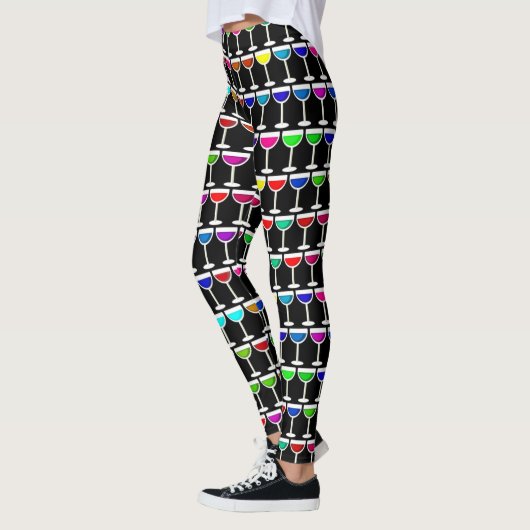 Black Wine Glases Leggings (Links)