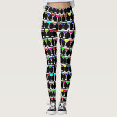 Black Wine Glases Leggings (Vorderseite)