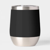Black Wine Tumbler aus Edelstahl mit Logo Bulle (Rückseite)