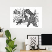 Black Winged Beauties Poster (Heimbüro)