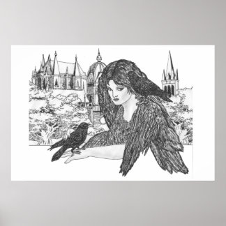 Black Winged Beauties Poster