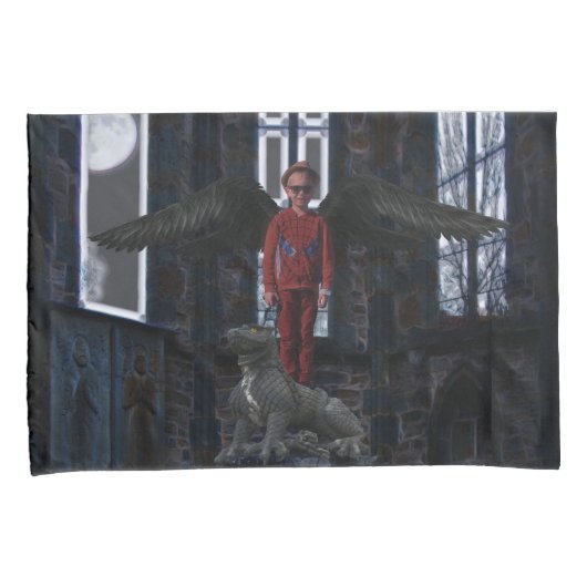 Black Wings Kissenbezug (Vorderseite-Rechts)