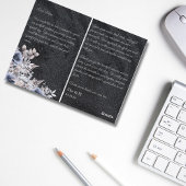 Black Winter Wedding Dankeschön Card Postkarte