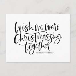 Black Wish Wir wurden Christmassage zusammen Skrip Feiertagspostkarte