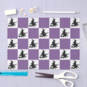 Black Witches Checkered Seidenpapier (Handwerk)