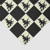 Black Witches Checkered Seidenpapier (Ausschnitt)
