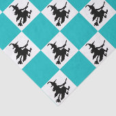 Black Witches Checkered Seidenpapier (Ausschnitt)