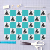 Black Witches Checkered Seidenpapier (Handwerk)