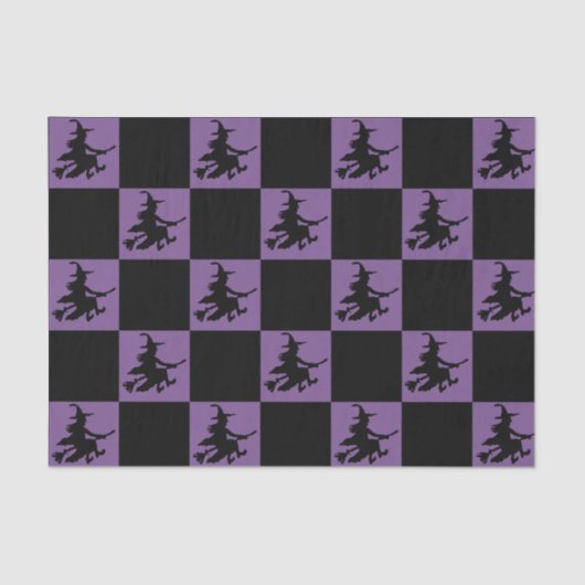 Black Witches Checkered Seidenpapier (Vorderseite)