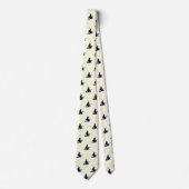 Black Witches Yellow & White Checkered Krawatte (Vorderseite)
