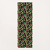 Black With Coloured Dots Yellow Pattern Yogamat Yogamatte (Vorderseite)