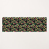 Black With Coloured Dots Yellow Pattern Yogamat Yogamatte (Vorderseite (Horizontal))