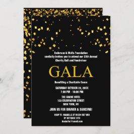 Black Wohltätigkeit Ball Corporate Fundraising-Par Einladung