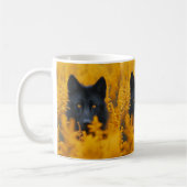 Black Wolf Dog German Shepherd Kaffeetasse (Links)