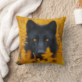 Black Wolf Dog German Shepherd Kissen