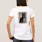 Black Wolf Fleece Jacket T-Shirt (Rückseite)